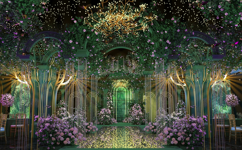 沧源奇妙森林婚礼堂效果展示