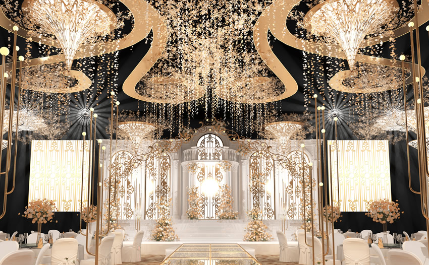 沧源花木兰喜事汇金色大厅效果展示